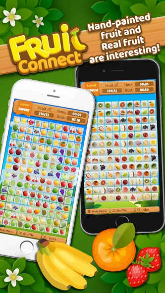 Fruit Connect (Фрукт Коннект) [МОД: Деньги, Монеты и Меню MOD] Screenshot 1