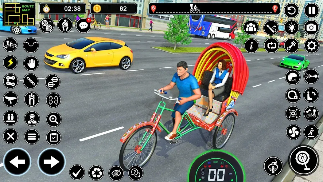 BMX Cycle Games 3D Cycle Race (игры на велосипеде 3D гонка) [МОД: Бесконечные деньги, Монеты и Мега MOD] Screenshot 3