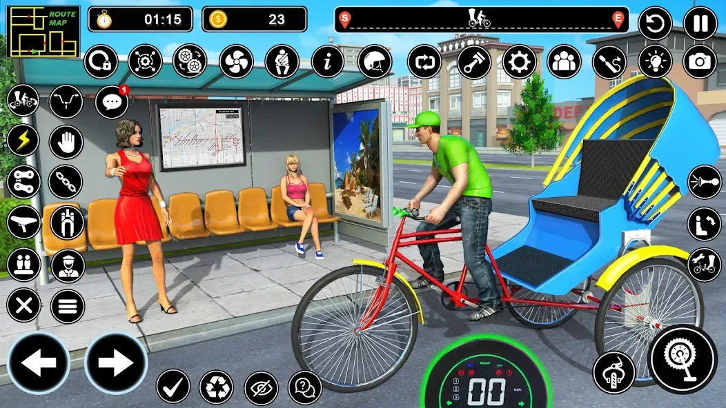 BMX Cycle Games 3D Cycle Race (игры на велосипеде 3D гонка) [МОД: Бесконечные деньги, Монеты и Мега MOD] Screenshot 5