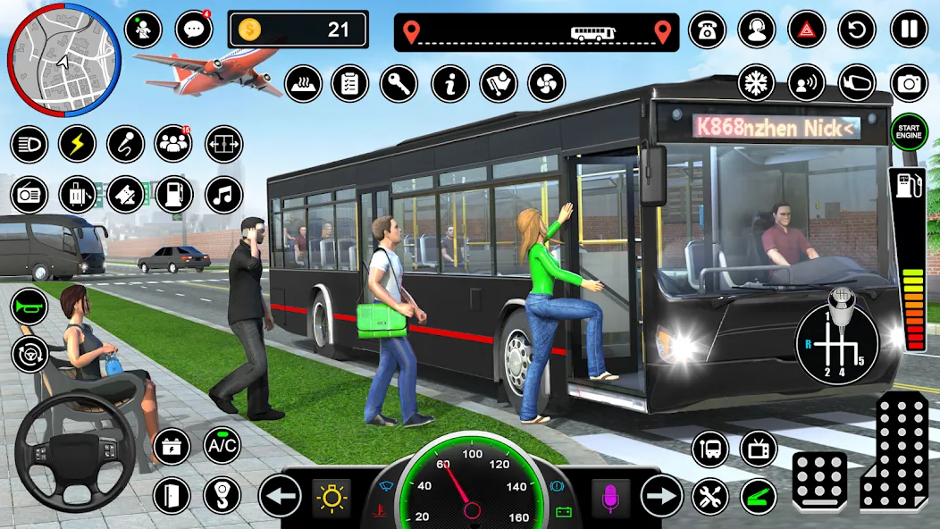 Bus Simulator - Driving Games [МОД: Много монет, Открытые уровни и Мега MOD] Screenshot 2