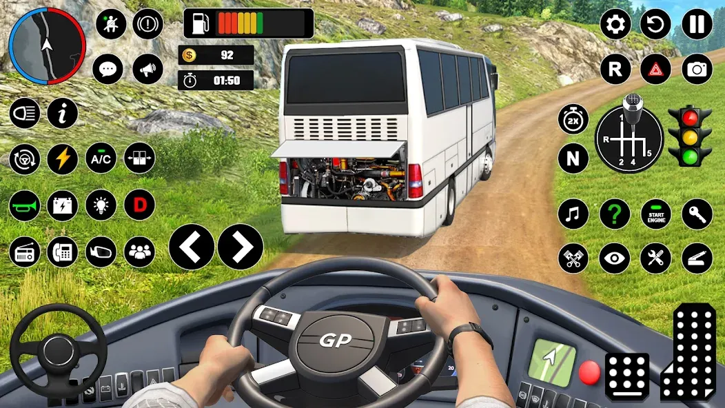 Offroad Bus Simulator Bus Game (Оффроуд Автобус Симулятор Игра) [МОД: Меню, Бесконечные монеты и Открытые уровни] Screenshot 3