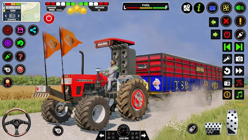 Tractor Driving - Tractor Game [МОД: Бесконечные деньги, Монеты и Мега MOD] Screenshot 1