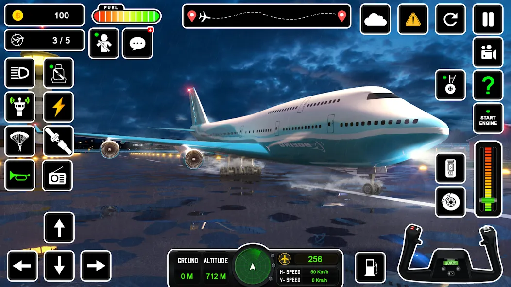 Pilot Simulator: Airplane Game [МОД: Меню, Бесконечные монеты и Открытые уровни] Screenshot 3