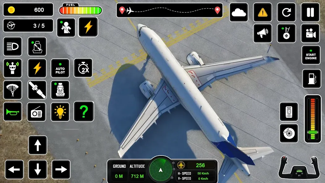 Pilot Simulator: Airplane Game [МОД: Меню, Бесконечные монеты и Открытые уровни] Screenshot 4