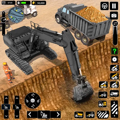 Snow Offroad Construction Game [МОД: Бесконечные деньги, Монеты и Мега MOD] Screenshot 1