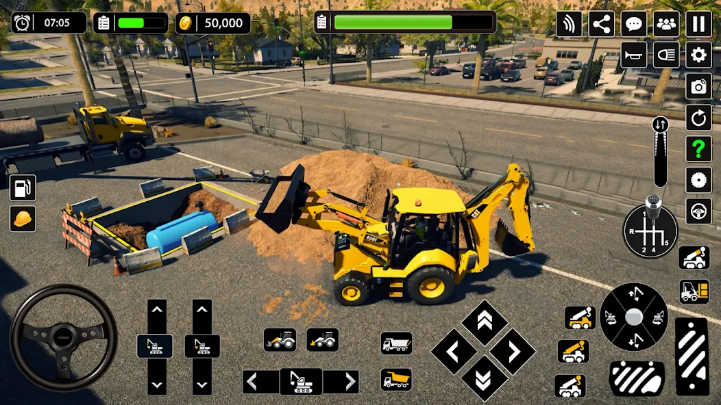 Snow Offroad Construction Game [МОД: Бесконечные деньги, Монеты и Мега MOD] Screenshot 3