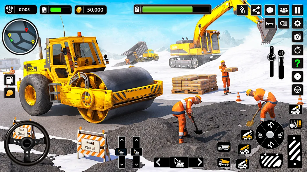 Snow Offroad Construction Game [МОД: Бесконечные деньги, Монеты и Мега MOD] Screenshot 4