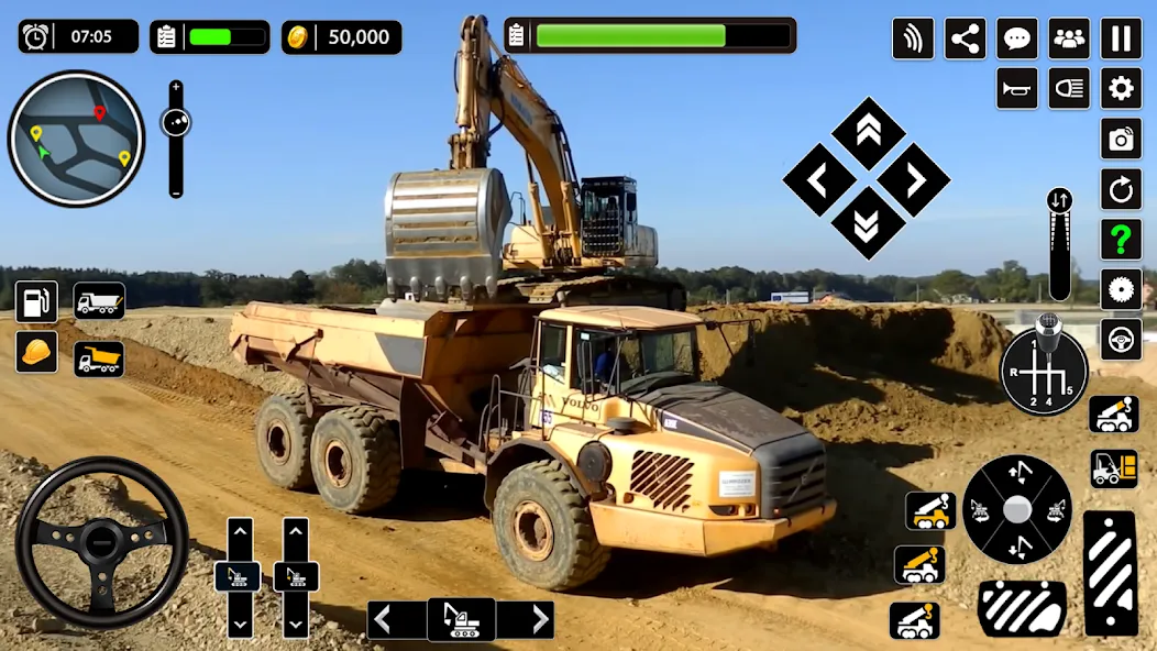 Snow Offroad Construction Game [МОД: Бесконечные деньги, Монеты и Мега MOD] Screenshot 5