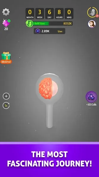 Idle 9 Months (Айдл 9 месяцев) [МОД: Меню, Бесконечные монеты и Открытые уровни] Screenshot 2