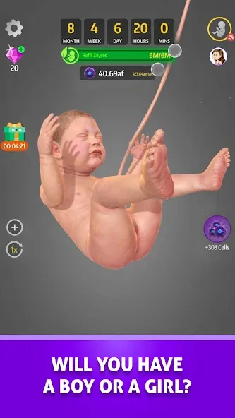 Idle 9 Months (Айдл 9 месяцев) [МОД: Меню, Бесконечные монеты и Открытые уровни] Screenshot 5