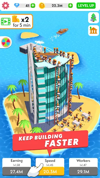 Idle Construction 3D (Айдл Конструкшн 3Д) [МОД: Много денег, Монет и Все открыто] Screenshot 2