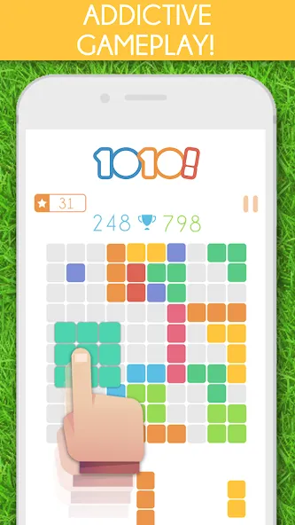 1010! Block Puzzle Game [МОД: Все открыто, Дополнительные деньги и Меню MOD] Screenshot 1