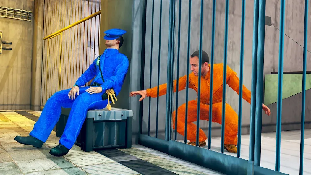 Prison Escape- Jail Break Game (Побег из тюрьмы 3D) [МОД: Все открыто, Дополнительные деньги и Меню MOD] Screenshot 1
