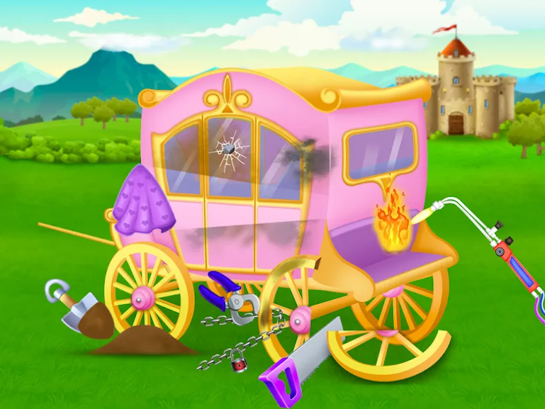 Princess house cleaning advent [МОД: Меню, Бесконечные монеты и Открытые уровни] Screenshot 2
