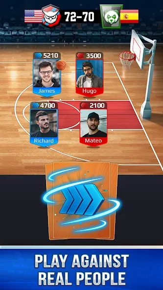 Basketball Rivals: Sports Game (Баскетбол Ривалс) [МОД: Все открыто, Дополнительные деньги и Меню MOD] Screenshot 2
