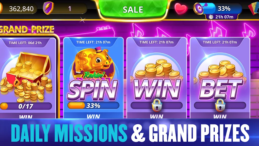 Hard Rock Jackpot Casino (Хард Рок Джекпот Казино) [МОД: Бесконечные деньги, Монеты и Мега MOD] Screenshot 3