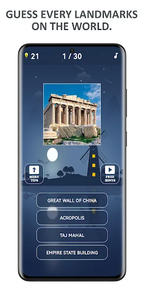 Flags of World Countries Quiz [МОД: Меню, Бесконечные монеты и Открытые уровни] Screenshot 5