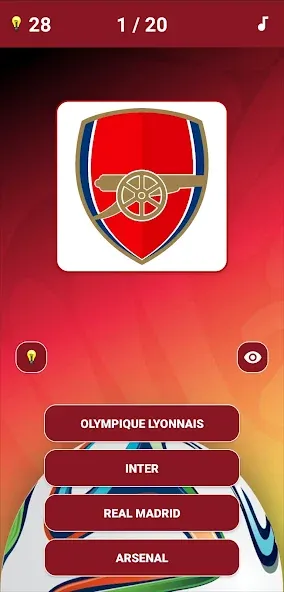 Guess the Soccer Logo Quiz [МОД: Все открыто, Дополнительные деньги и Меню MOD] Screenshot 1