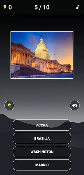 Capitals of the World - Quiz 1 [МОД: Деньги, Монеты и Меню MOD] Screenshot 4