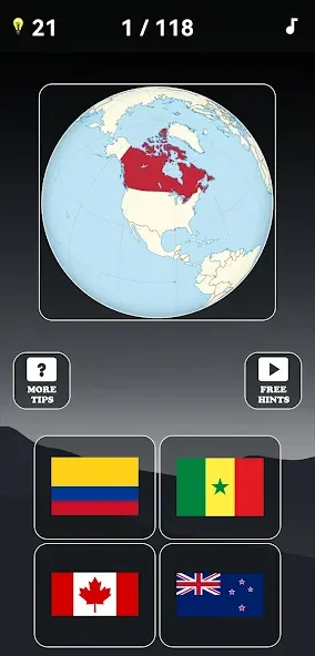 Guess the World Map Quiz [МОД: Бесконечные деньги, Монеты и Мега MOD] Screenshot 2