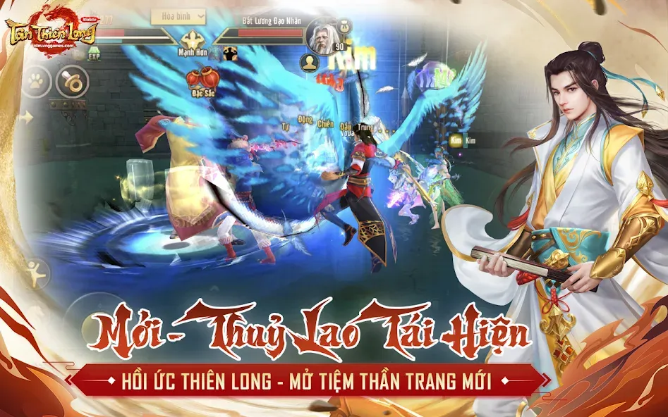 Tân Thiên Long Mobile [МОД: Много денег, Монет и Все открыто] Screenshot 4