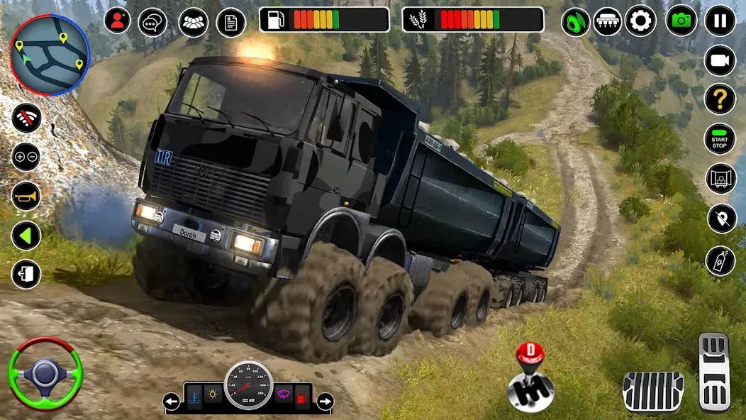Offroad Mud Truck Simulator 3D [МОД: Много денег, Монет и Все открыто] Screenshot 1