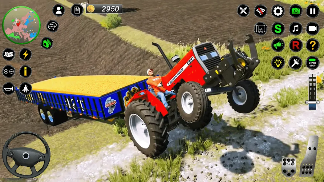 Real Farmer Tractor Drive Game (Фармер Трактор 3Д Фермерские Игры) [МОД: Много денег, Монет и Все открыто] Screenshot 2