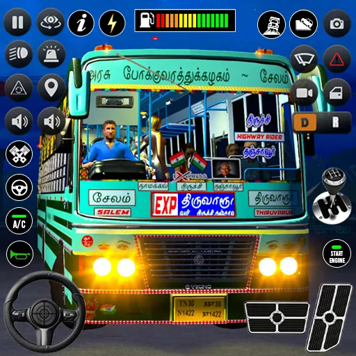 Real Passenger Bus Driving Sim [МОД: Меню, Бесконечные монеты и Открытые уровни] Screenshot 1