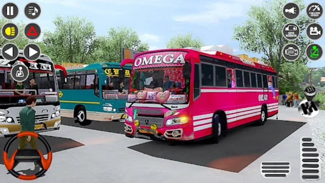 Real Passenger Bus Driving Sim [МОД: Меню, Бесконечные монеты и Открытые уровни] Screenshot 5