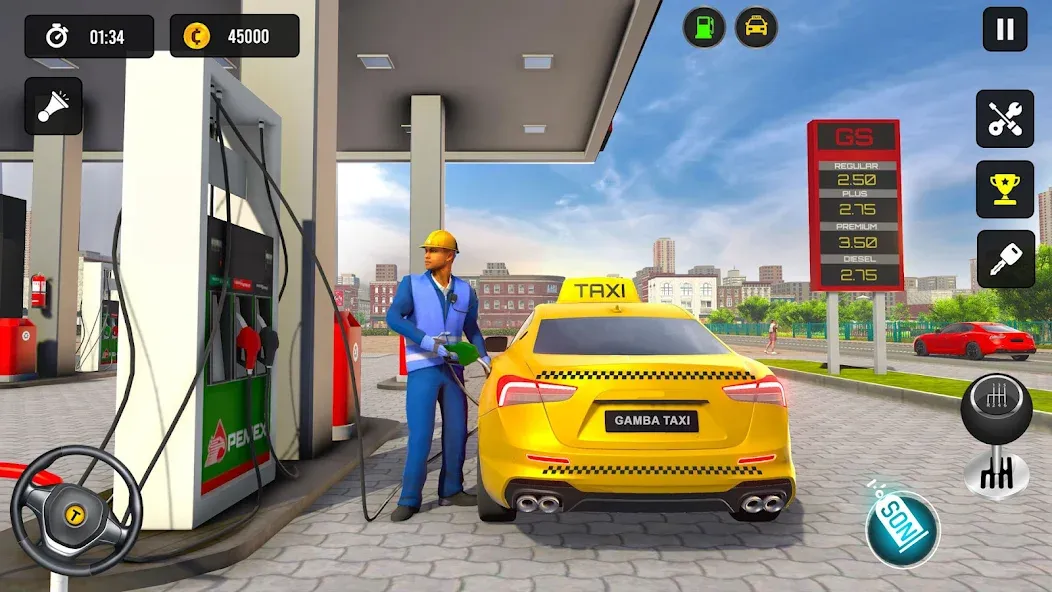 Taxi Simulator 3d Taxi Driver [МОД: Деньги, Монеты и Меню MOD] Screenshot 3