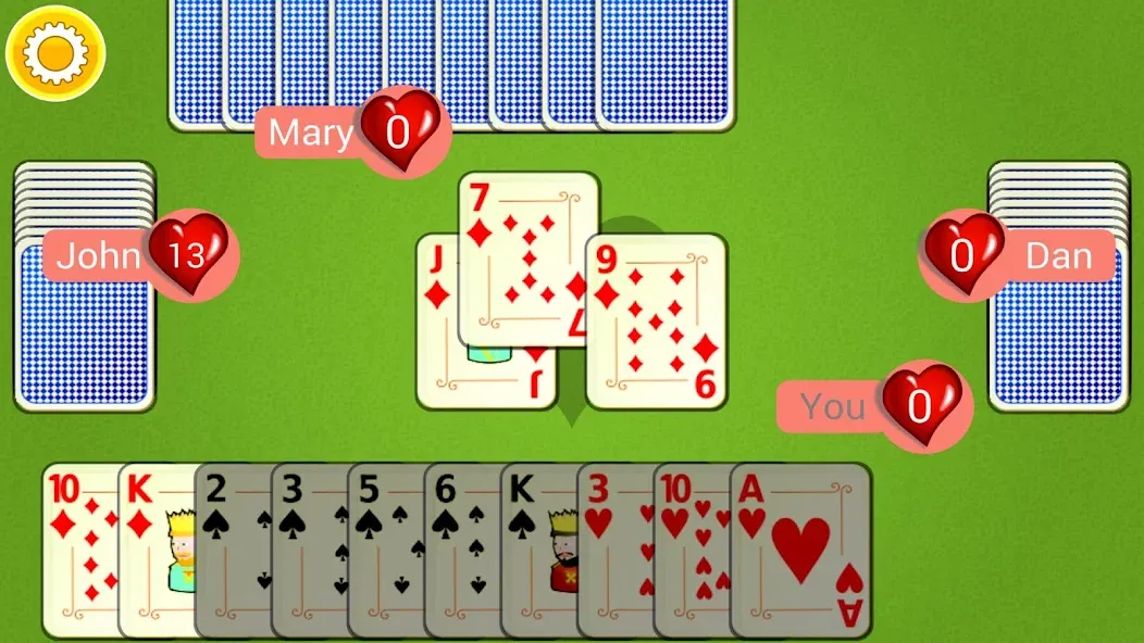Hearts Mobile [МОД: Все открыто, Дополнительные деньги и Меню MOD] Screenshot 2