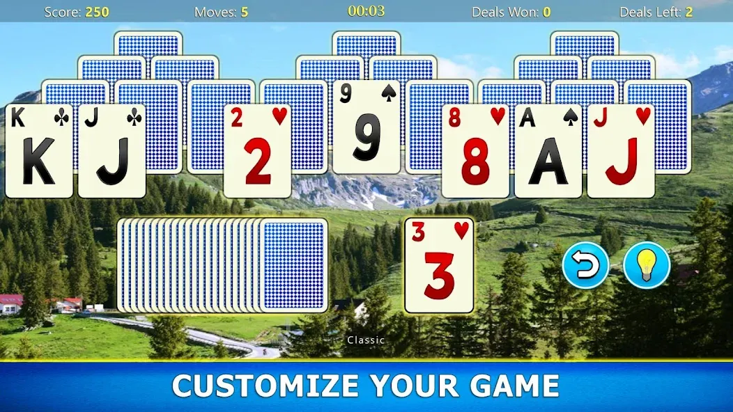 TriPeaks Solitaire Mobile [МОД: Бесконечные деньги, Монеты и Мега MOD] Screenshot 3