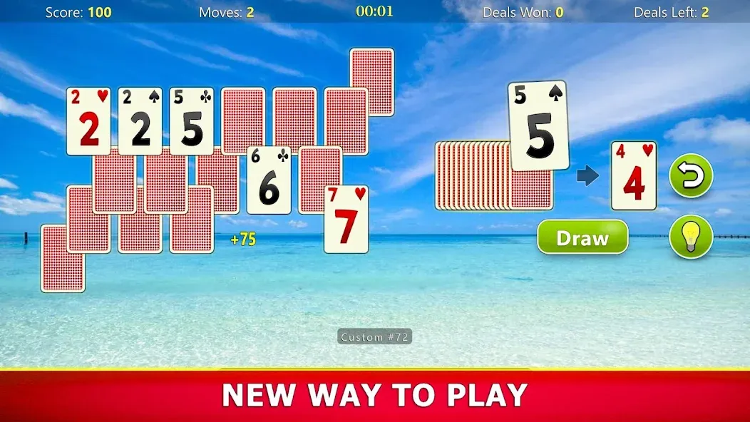 TriPeaks Solitaire Mobile [МОД: Бесконечные деньги, Монеты и Мега MOD] Screenshot 4