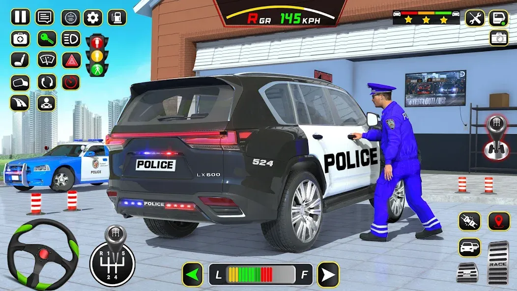 Police Car Driving School Game (Полицейская школа вождения автомобилей) [МОД: Много денег, Монет и Все открыто] Screenshot 2