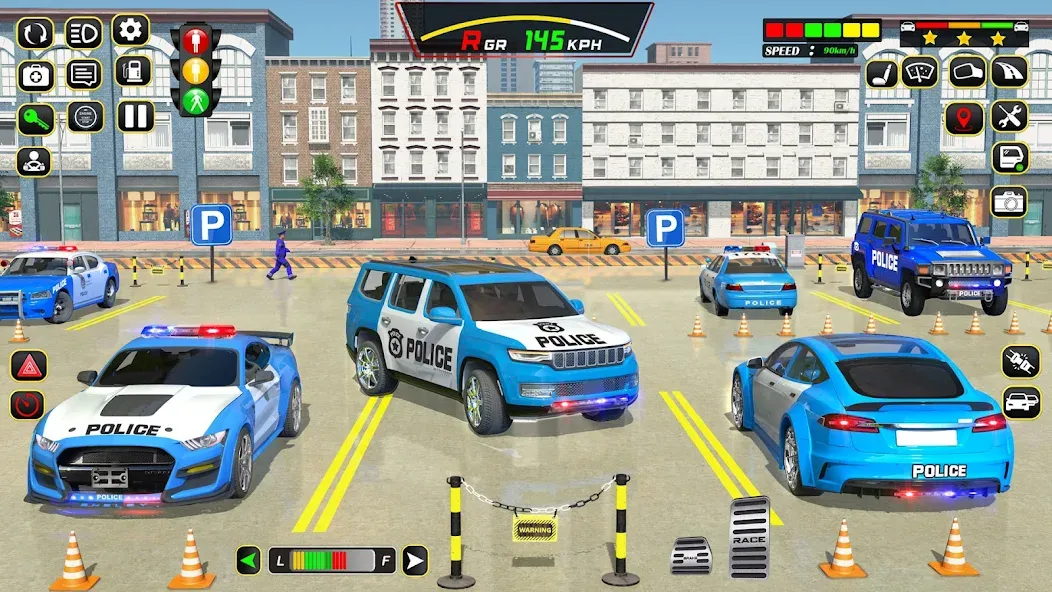 Police Car Driving School Game (Полицейская школа вождения автомобилей) [МОД: Много денег, Монет и Все открыто] Screenshot 5