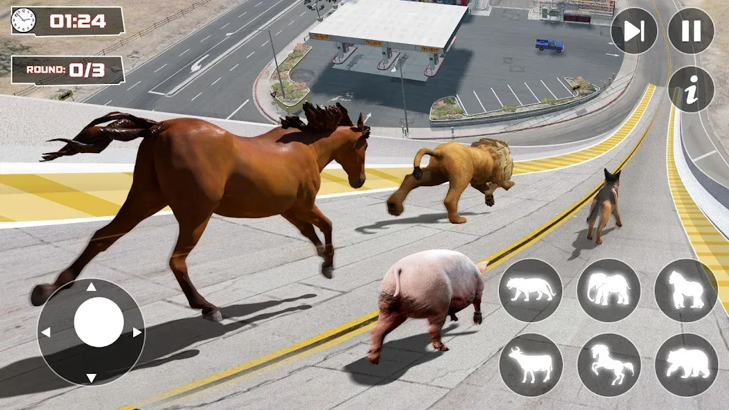 GT Animal 3D: Racing Game (Анимал Симулятор 3D) [МОД: Много денег, Монет и Все открыто] Screenshot 1