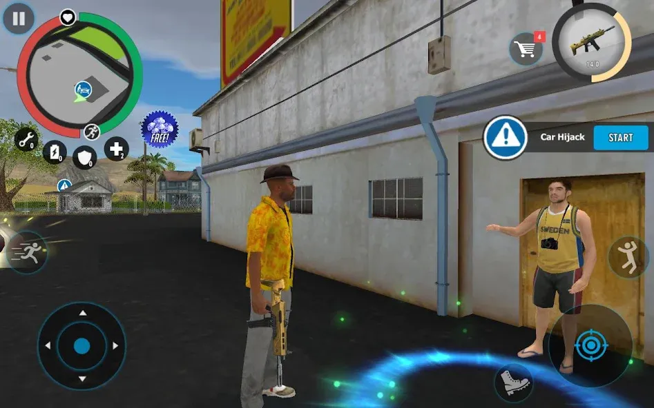 Real Gangster Crime (Риал Гангстер Крайм) [МОД: Деньги, Монеты и Меню MOD] Screenshot 2