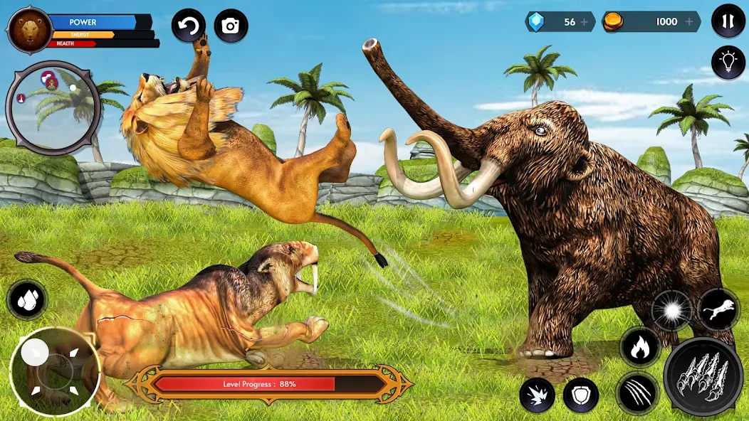 Lion Simulator Wild Lion Games [МОД: Бесконечные деньги, Монеты и Мега MOD] Screenshot 5