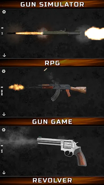 Gun Simulator : Tough Guns [МОД: Деньги, Монеты и Меню MOD] Screenshot 2