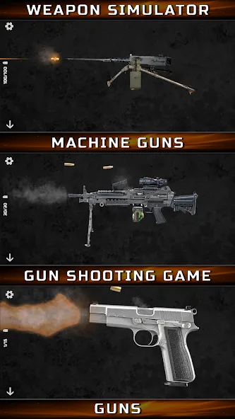 Gun Simulator : Tough Guns [МОД: Деньги, Монеты и Меню MOD] Screenshot 3