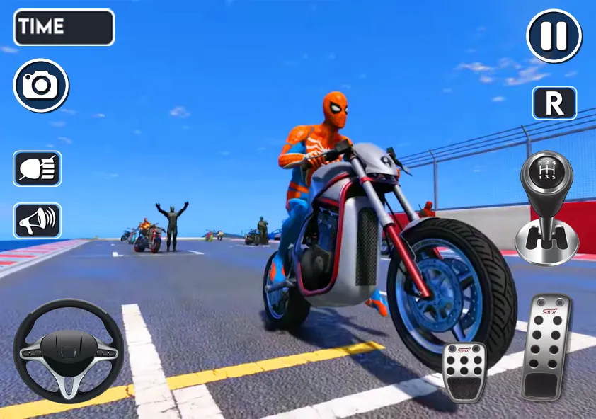 Spider Bike Stunt 3D Mega Ramp [МОД: Бесконечные деньги, Монеты и Мега MOD] Screenshot 4