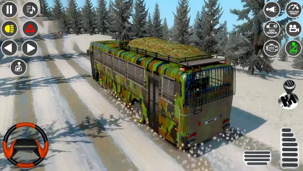 US Military Coach Simulator 3D [МОД: Все открыто, Дополнительные деньги и Меню MOD] Screenshot 2