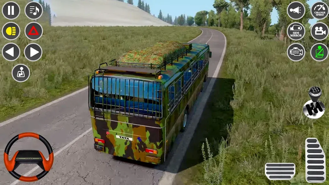 US Military Coach Simulator 3D [МОД: Все открыто, Дополнительные деньги и Меню MOD] Screenshot 3