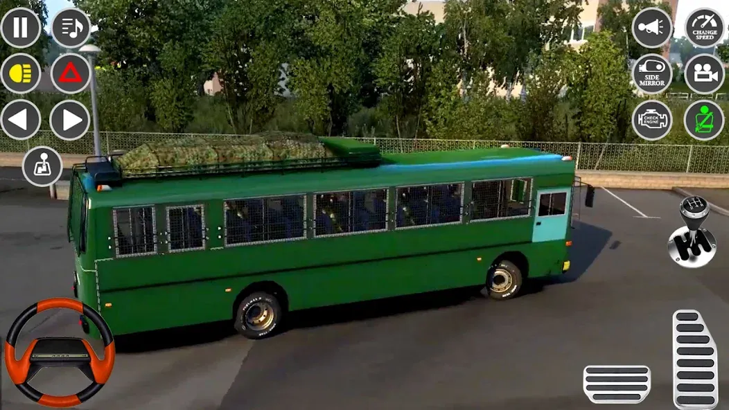 US Military Coach Simulator 3D [МОД: Все открыто, Дополнительные деньги и Меню MOD] Screenshot 4