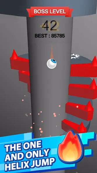 Helix Jump (Хеликс Джамп) [МОД: Меню, Бесконечные монеты и Открытые уровни] Screenshot 1
