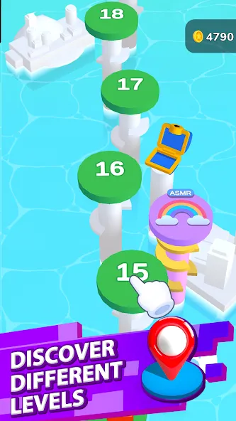 Helix Jump (Хеликс Джамп) [МОД: Меню, Бесконечные монеты и Открытые уровни] Screenshot 3
