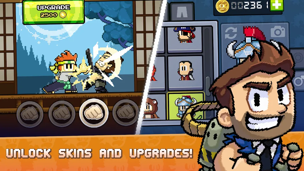 Dan the Man: Action Platformer (Дэн зе Мэн) [МОД: Все открыто, Дополнительные деньги и Меню MOD] Screenshot 5