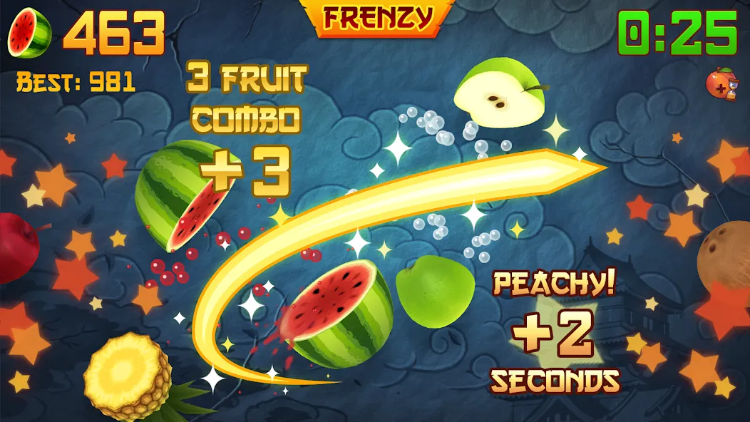 Fruit Ninja® (Фрут Ниндзя) [МОД: Много денег, Монет и Все открыто] Screenshot 2