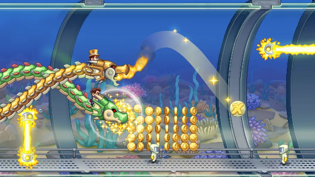 Jetpack Joyride (Джетпак Джойрайд) [МОД: Много монет, Открытые уровни и Мега MOD] Screenshot 1