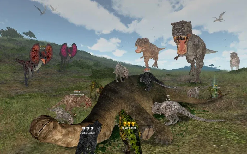 Dinos Online (Динос Онлайн) [МОД: Все открыто, Дополнительные деньги и Меню MOD] Screenshot 2